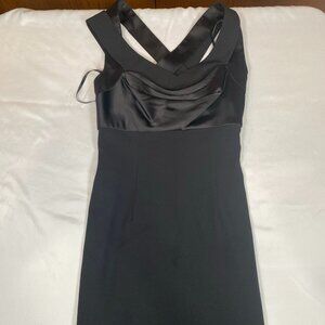 Calvin Klein Long Formal Dress, Wide Crossing Double Straps 2